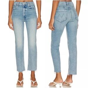 Mother High Waisted Rider Ankle Fray Size 27 In Fish Out Of Water